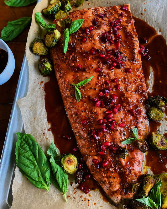 Honey Pomegranate Salmon